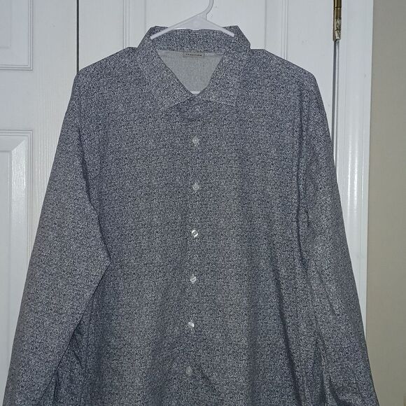 Reaction Kenneth Cole Slim Fit long sleeve button down dress shirt  Sz 2XL EUC - Picture 3 of 9
